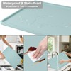 Rnivvi Silicone Coffee Mat, 16" x 24" Waterproof Raised Edge
