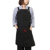 Canvas Apron Kitchen Cooking Carpenters Machinists Working Uniform with Crossed