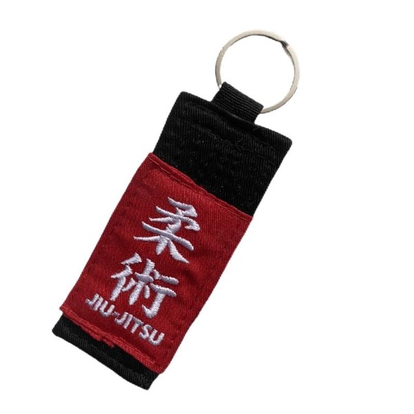 OSS Combat Sports BJJ New Jiujitsu Keychain for Brazilian Jiu Jitsu MMA Gear All Belt Rankings Gift Key Chain (Black)