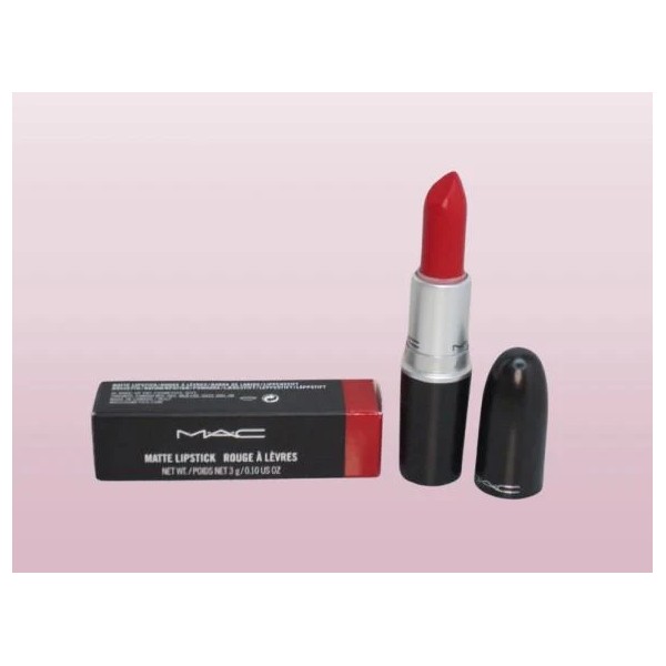 M·A·C MAC MATTE LIPSTICK 640 RED ROCK 0.10 OZ BOXED