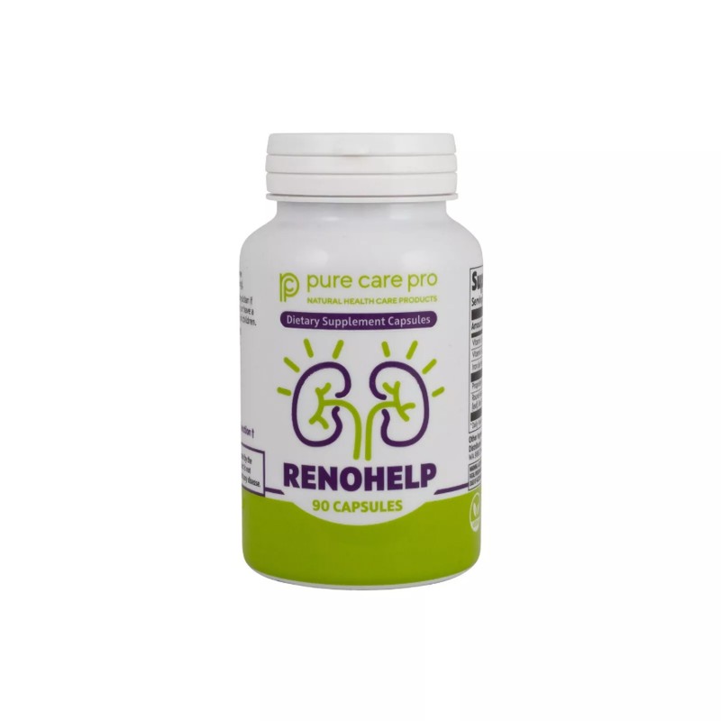 RENOHELP All-Natural All-in-1 KIDNEY Support Supplement for Healthy Kidneys 90ct