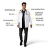 Carhartt Scrubs C71005 Modern Fit Consultation Lab Coat - Small
