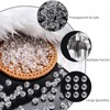 BONNY BOXX 1000pcs 6mm Acrylic Faceted Round Crystal Beads Transparent