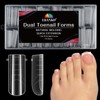 EBANKU Toe Nail Dual Forms, 150 Pieces, 15 Sizes, Reusable