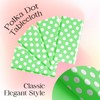 1 Piece Lime Green Polka Dot Rectangle Tablecloth - 54x72“