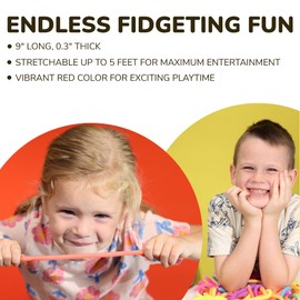 Monkey Noodle Toys - Stretchy String - 10 Pcs Kids Party Favors Bulk Stretchy Toys - Fidget Noodles Tactile Sensory Toys - Stretchy Strings for Kids