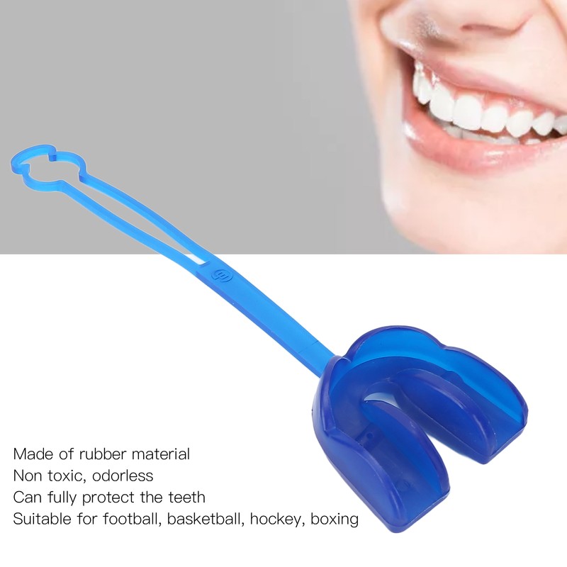 2pcs Portable Shock Mouth Guard Shock Absorption Athletic Mouth Guard