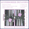 Backgammon Sets for Adults, 15 inch Backgammon Purple Sets Classic