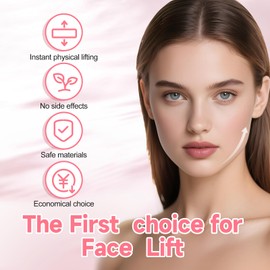 BAIGUOZH Face Lift Tape, 168PCS Face Tape, Face Lift Tape Invisible, Face Tape Lifting Invisible 8 Hours of Sustained, Perfect Facial Contouring, Visually Create A More Defined Jawline and Cheekbones