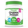 Orgain Organic Plant Based Protein Powder, Natural Unsweetened - Vegan,