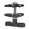 Aluminium Alloy Black Diving Triple Ball Clamp Outdoor Camera Arm