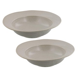 Tableware East Coline Soup Plates, Set of 2, Soup Plates, Bowls, Salad Bowls, Salad Plates, Pasta Plates, Deep Plates (Beige)