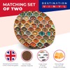 Destination Vinyl ltd 2 x MDF Glossy Top Coasters Round