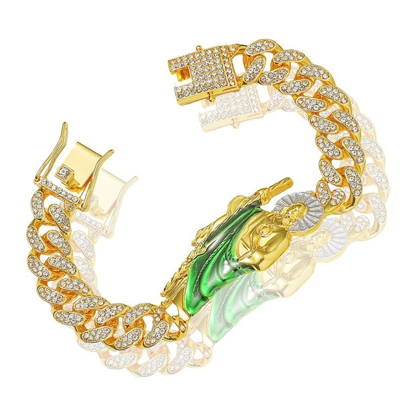 Gold Chain for Men Iced Out, Men's 18 Carat Real