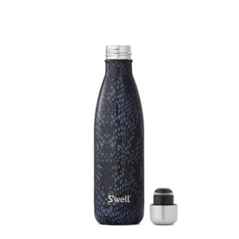 S'well Vacuum Insulated Stainless Steel Water Bottle, 17 oz, Black Boa