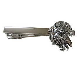 Kiola Designs Standing Turkey Bird Square Tie Clip