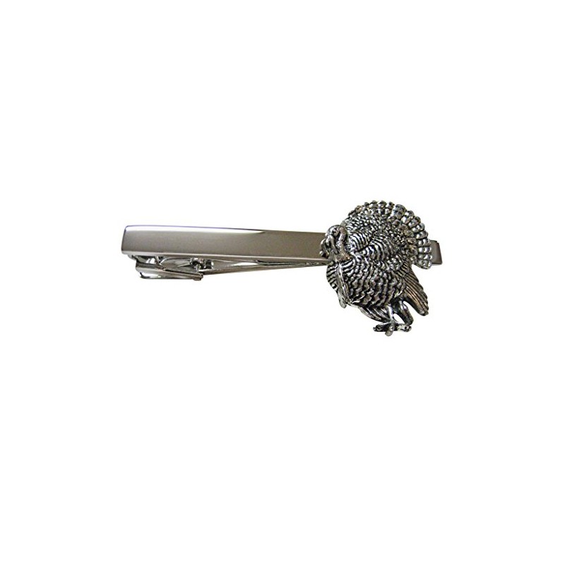 Kiola Designs Standing Turkey Bird Square Tie Clip