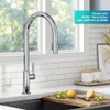 KRAUS Oletto High-Arc Single Handle Pull-Down Kitchen Faucet in Chrome,