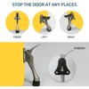 HASHI (4 inch x 2pack, Black) One Touch Door Stopper,
