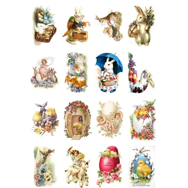Decoupage Paper Pack (10sheets A4 / 8"x12") Easter Bunny Chicks