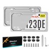 DuraTech Silicone License Plate Frames, Rust Proof Plate Cover for