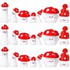 GlikCeil 49 Pcs 0.75 to 1.38 Inch Mini Resin Mushroom