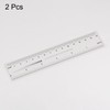 HARFINGTON 2pcs Film Flexible Ruler 6 Inch 0.5mm Scale PET