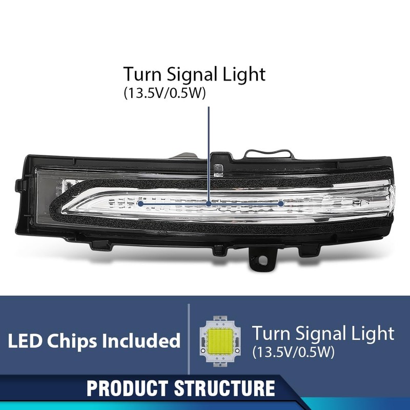 PIT66 LED Mirror Turn Signal Light Side Marker Light Driver
