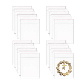 Small Adhesive Cellophane Bags 300 Count 4" x 4" Clear Cello Jewelry Bags Mini OPP Self Sealing Bags for Jewelry Bracelet Candies Bakery Cookies Snacks Gift Soap Cards