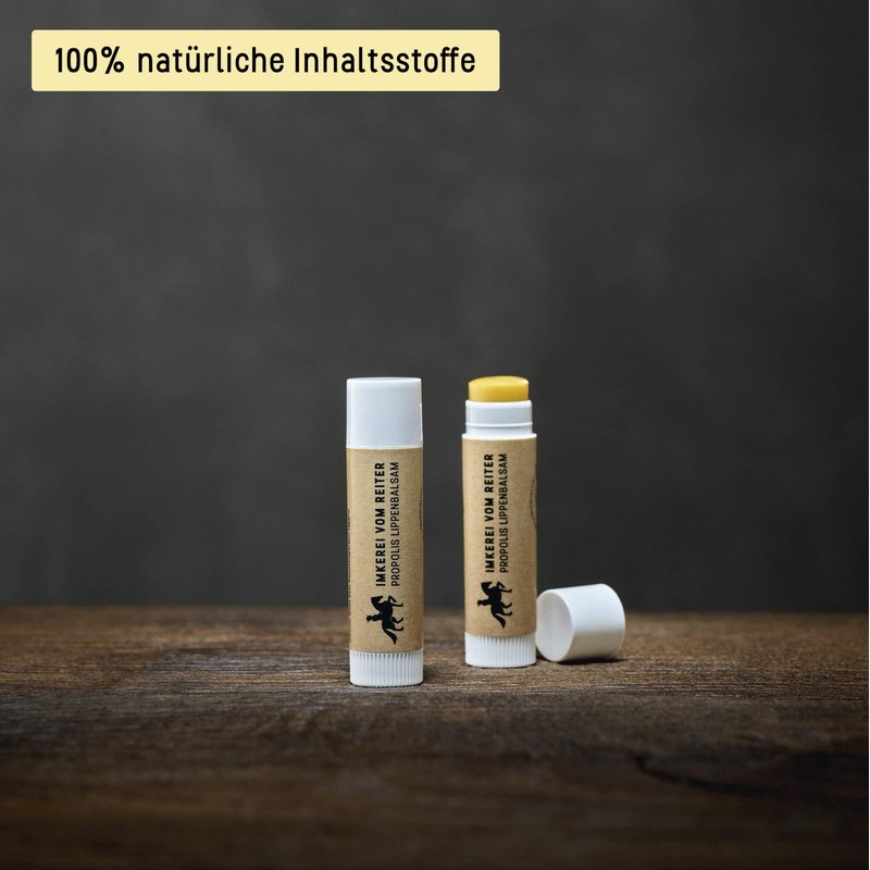 Propolis Lip Balm from the Rider, Natural Lip Care with