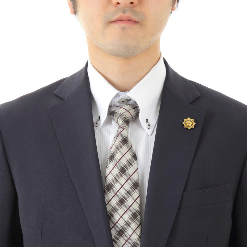 Don Flyee Ryoma Sakamoto Family Crest Bellflower Lapel Pin Butterfly