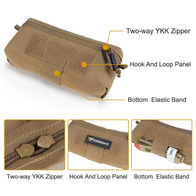 IDOGEAR Tactical Drop Pouch with Hook and Loop for JPC