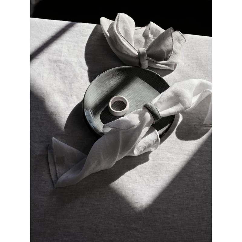 Broste Copenhagen Nordic Vanilla 14533492 Napkin Ring Cream with Grains,