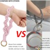 BIHRTC Macrame Keychain Wristlet Bracelet Keychains Wrist Keychain Wristband Key