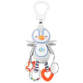 Baby Toys 0-6 Months,Newborn Essential Hanging Pram Toys for Babies 0-6 Months Infant Sensory Pushchair Car seat Toys for Baby Girls and Boys Gift (Penguins)