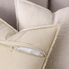 Madizz Set of 2 Chenille Velvet Cushion Covers with Edge,