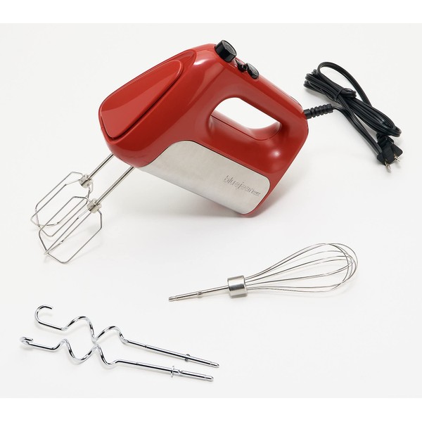 Blue Jean Chef Variable Speed Hand Mixer with Dough Hooks