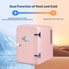 YSSOA 4L Mini Fridge with Observation Window, Portable Warmer &