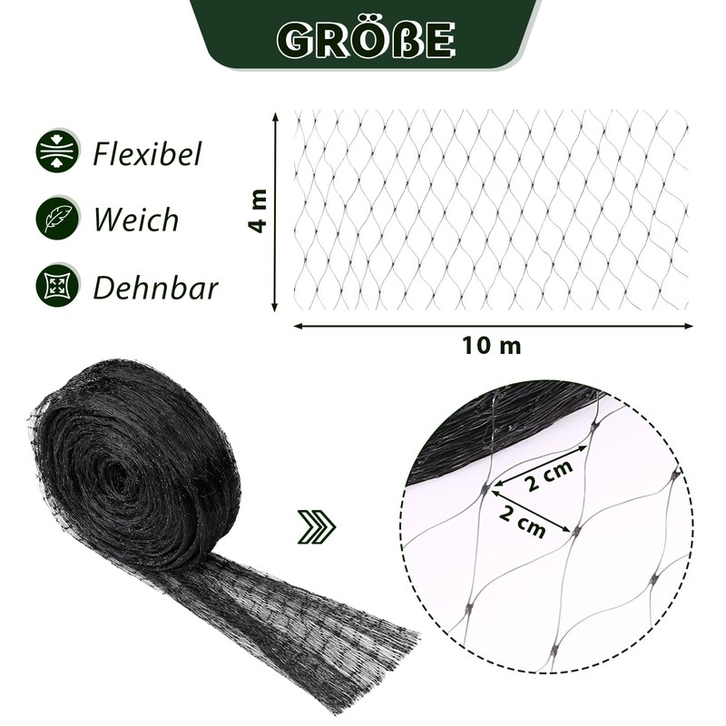GWHOLE Bird Protection Net, Narrow Mesh Bird Net, Leaf Protection
