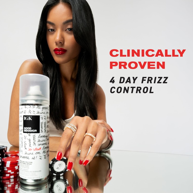 IGK GOOD BEHAVIOR Spirulina Protein Smoothing Spray | Frizz Control
