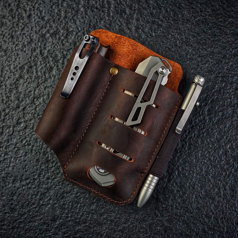 VIPERADE PJ15 Multitool Sheath for Belt, EDC Leather Sheath, Leather
