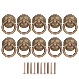 10Pcs Drawer Handles Premium Brass Durable Rustproof Vintage Style Antique Drawer Pulls
