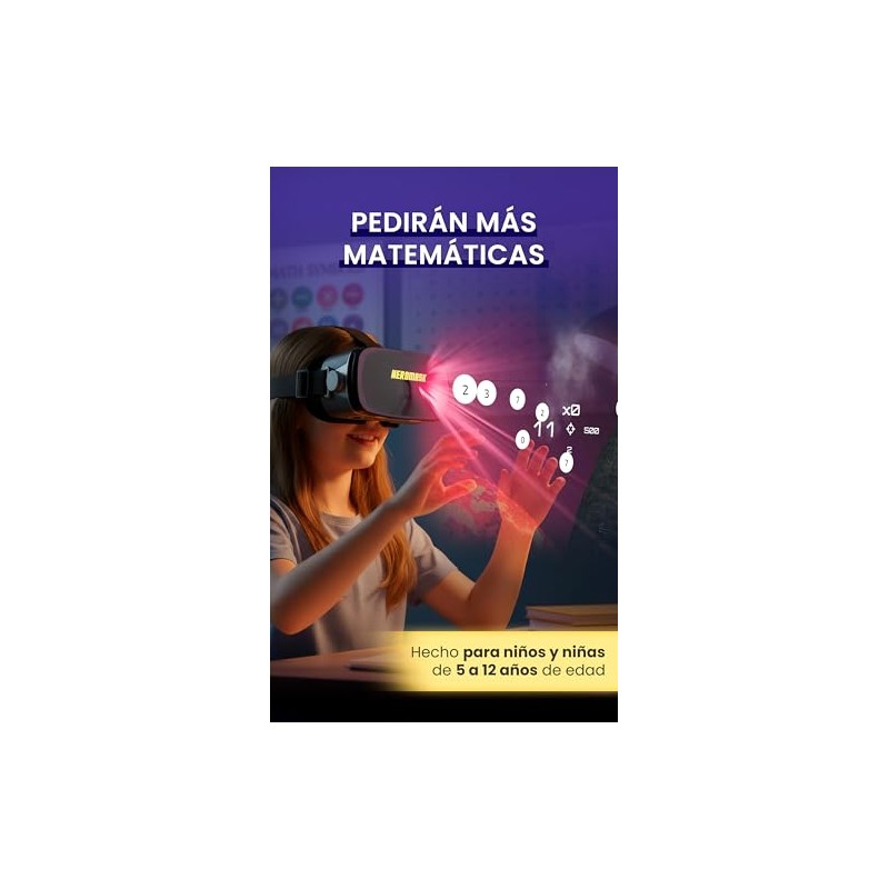 Heromask Gafas VR Niños 5-12 Años · Juego Matemáticas en