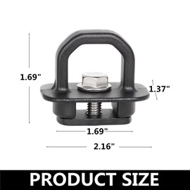 Banpo Tie Down Anchors Truck Bed Side Wall Anchor Compatible with 2007-2023 Chevy Silverado/GMC Sierra, 2015-2023 Chevy Colorado/GMC Canyon, 6Pack Black