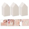 Baluue 100pcs Velour Powder Puff for Makeup Application Soft Facial