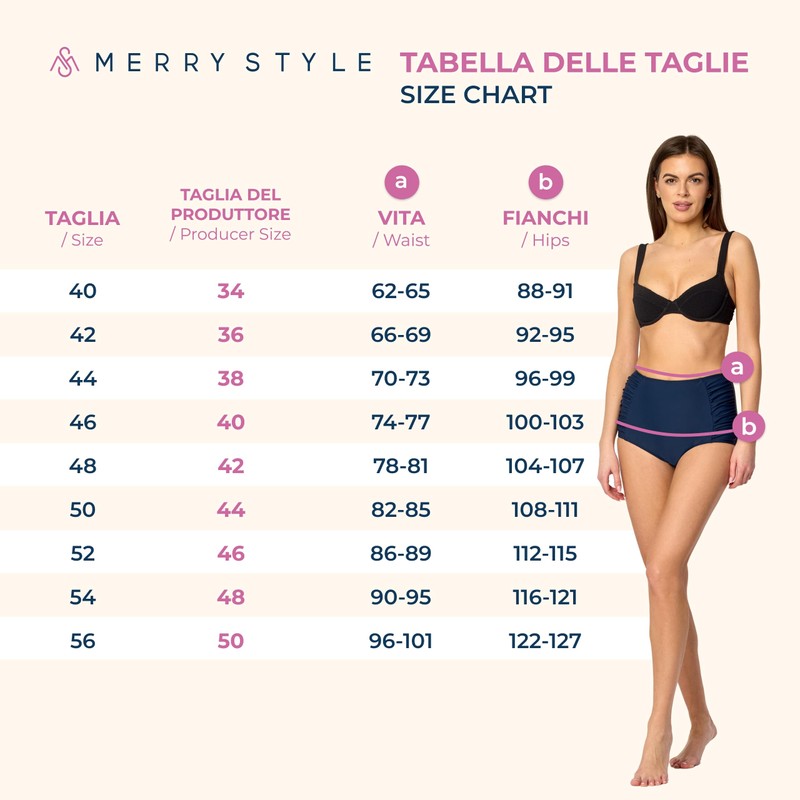 Merry Style Slip Bikini Donna MS10-119 (Blu (6046), 52)