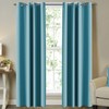 Solid Grommet Thermal Insulated Blackout Curtains for Living Room/Patio, Noise