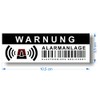 Deterrent Stickers for Burglar and Theft - Warning - Alarming