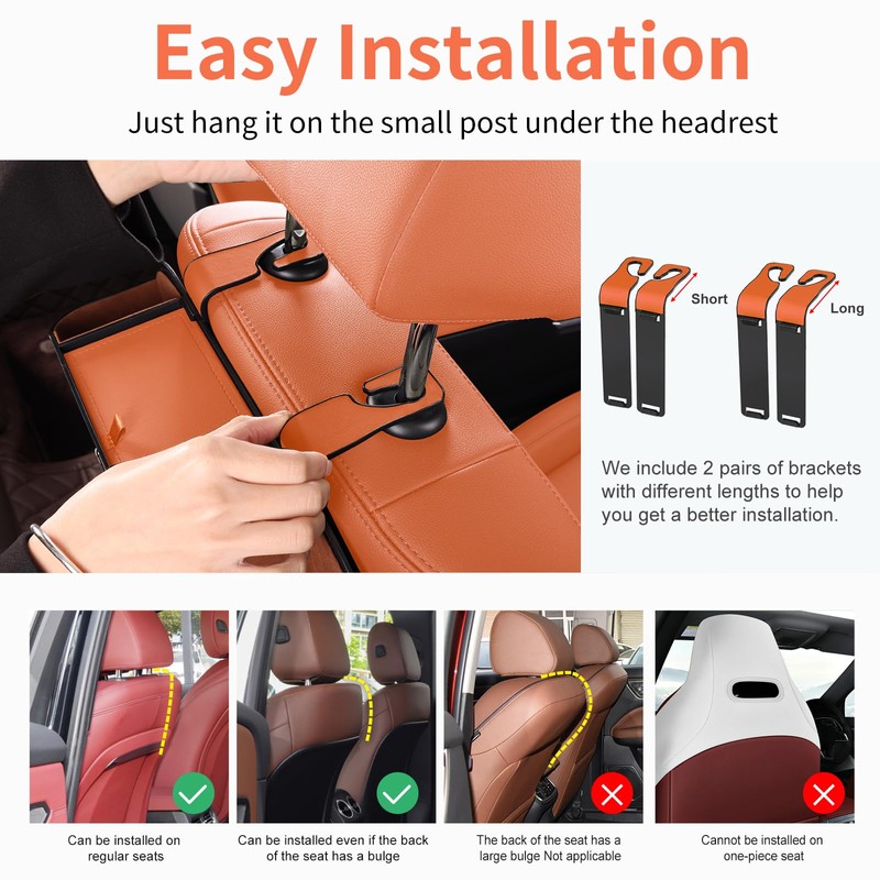 Sancaral Car Rear Backseat Extra Multifunctional Drink Cup Holder Organizers