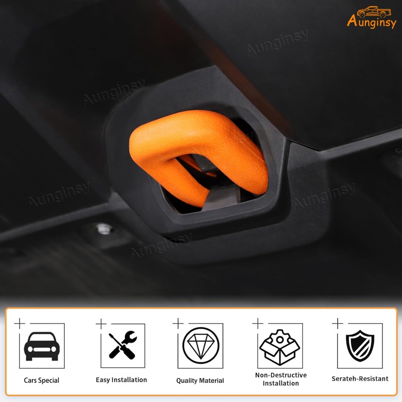 Aunginsy Front Bumper Tow Hook Covers Compatible with Nissan Frontier